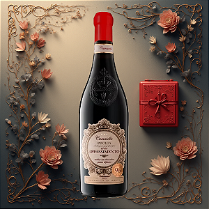 Vinho Italiano Tinto Puglia Apassimento Rosso Camasella IGT