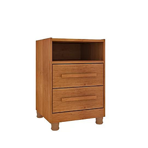 Mesa de Cabeceira Tcil Barcelona 2 Gavetas Cinamomo