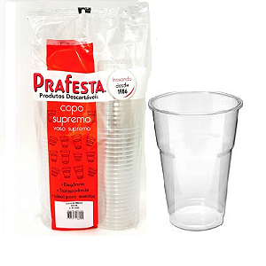 Copo Supremo 300ml com 40un Prafesta