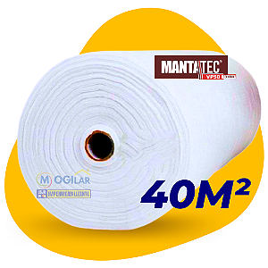 40m² Manta Mantatec Vp50 Impermeabilizante p/ Telhados Lajes Telhas