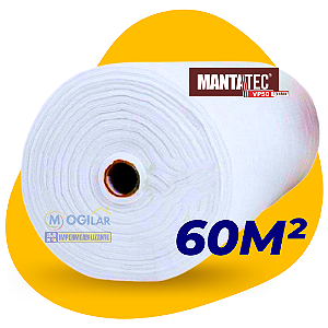 60m² Manta Mantatec Vp50 Impermeabilizante p/ Telhados Lajes Telhas