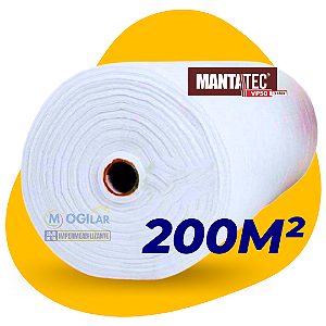 200m² Manta Mantatec Vp50 Impermeabilizante p/ Telhados Lajes Telhas