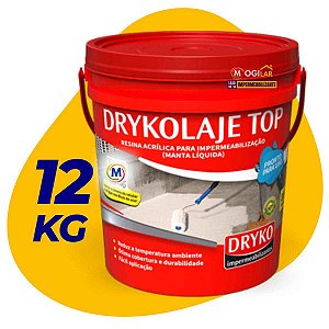 Manta Liquida Impermeabilizante Drykolaje Top 12kg  lajes, telhados e telhas