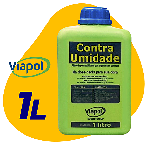 Aditivo Impermeabilizante 1L Contra Umidade para Argamassa - Viapol
