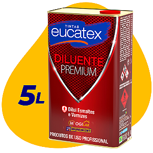 Aguarrás Diluente Premium 5l p/ Esmaltes e Vernizes - Eucatex