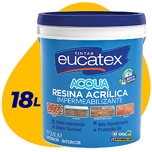 Resina Acrílica 18l Impermeabilizante Premium Base Água - Eucatex