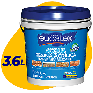 Resina Acrílica Impermeabilizante Premium Base Água 3,6l - Eucatex