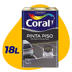 Tinta Acrílica Coral Pinta Piso Premium Interior e Exterior 18L - Cores