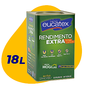 Tinta Eucatex Rendimento  Extra 18l Fosca - Acrílica Sem Cheiro
