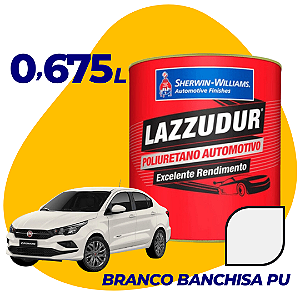 Tinta Automotiva PU Lazzudur 0,675L - BRANCO BANCHISA