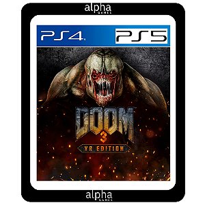 Doom 3 Edição VR PS4 Mídia Digital