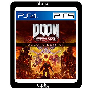 DOOM Eternal Edição Deluxe PS4 Mídia Digital