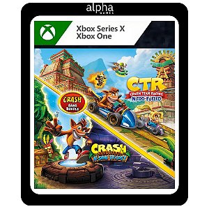 Pacote Crash Bandicoot N. Sane Trilogy + CTR Nitro-Fueled Xbox One Mídia Digital