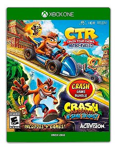 Pacote Crash Bandicoot N. Sane Trilogy + CTR Nitro-Fueled Xbox One Mídia Digital