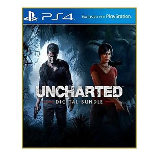 Pacote digital com UNCHARTED 4: A Thief's End e UNCHARTED: The Lost Legacy PS4 Mídia Digital