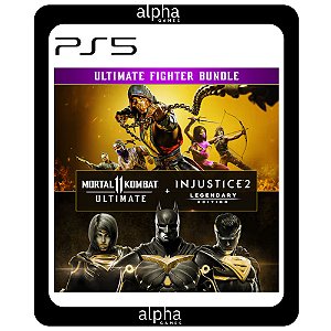 Pacote Mortal Kombat 11 Ultimate + Injustice 2 Ed. Lendária PS5 Mídia Digital