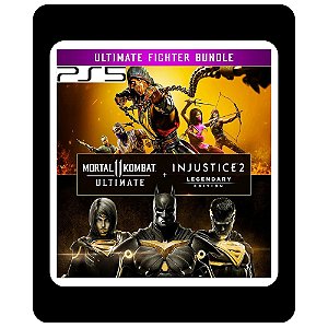 Pacote Mortal Kombat 11 Ultimate + Injustice 2 Ed. Lendária PS5 Mídia Digital