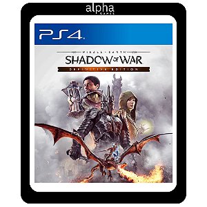 Terra média Sombras da Guerra Edição Definitiva - Ps4 - Mídia Digital
