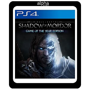 Terra-média Sombras de Mordor Edição Jogo do Ano PS4 Mídia Digital