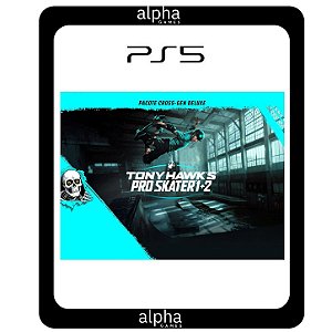 Tony Hawks Pro Skater 1 + 2 Pacote Cross-Gen Deluxe PS5 Mídia Digital