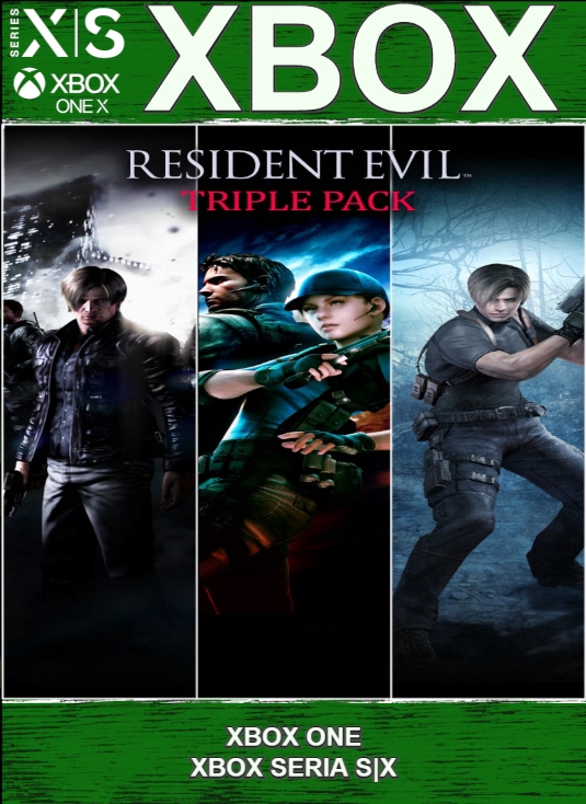 Pacote Triplo Resident Evil Xbox one Xbox Serie S X