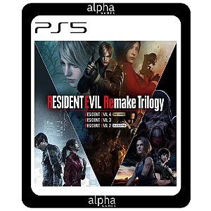 Resident Evil Remake Trilogy PS5 Mídia Digital