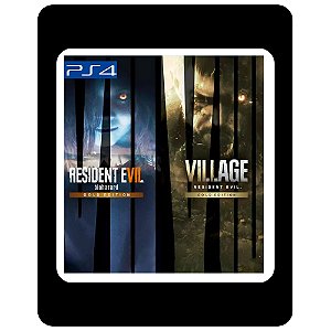 Resident Evil 7 Gold e Village Gold PS4 Mídia Digital