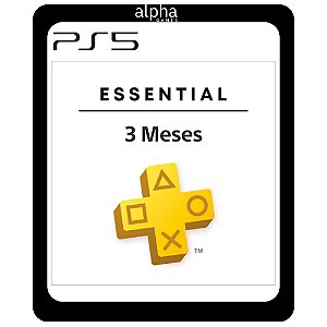 Psn Plus Essencial 3 meses PS5 Mídia Digital