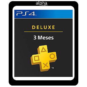 PSN Plus Deluxe 3 Meses PS4 Mídia Digital