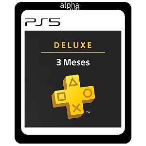 PSN Plus Deluxe 3 Meses PS5 Mídia Digital