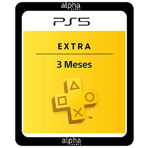 PlayStation Plus Extra 3 Meses PS5 Mídia Digital