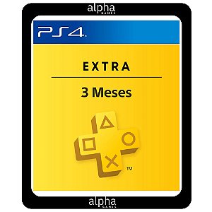 PlayStation Plus Extra 3 Meses PS4 Mídia Digital