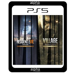 Resident Evil 7 Gold e Village Gold PS5 Mídia Digital