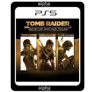 Tomb Raider: Definitive Survivor Trilogy PS5 Mídia Digital