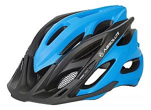 Capacete Bicicleta Ciclismo Mtb Absolute Wild Bike Cor Preto/Azul Tamanho G