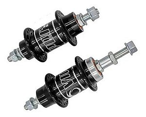 Par De Cubo Bike Com Rolamento Viper 36 Furos Preto