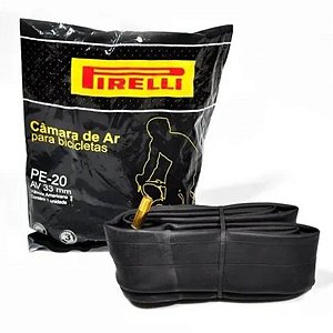 Câmara De Ar Para Bicicleta Aro 20 Pirelli Bico Grosso 33mm Camara Bike.