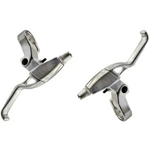 Manete Mtb Alumínio V-brake Logan Polido/prata