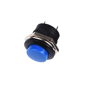 Botão Pulsante Push Button 16mm R13-507 Azul