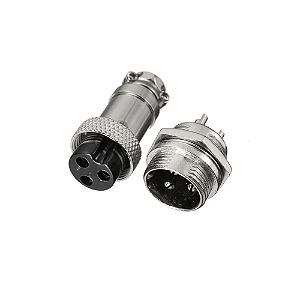 Par de Conectores Mike GX16 3 Vias