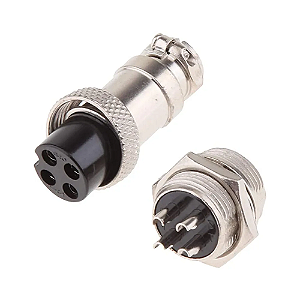 Par de Conectores Mike GX16 4 Vias