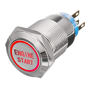 Botão de Partida com Led Engine Start para Cockpit Caseiro