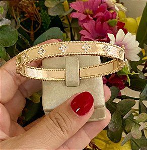 BRACELETE DOURADO INSPIRAÇÃO VAN CLEEF