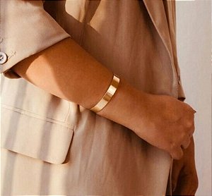 BRACELETE DOURADO LISO AJUSTÁVEL