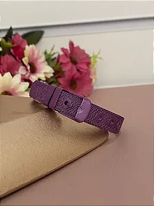 BRACELETE PULSEIRA RELÓGIO ROXO