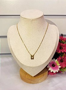 COLAR DOURADO ESCAPULÁRIO ESPÍRITO SANTO INFANTIL