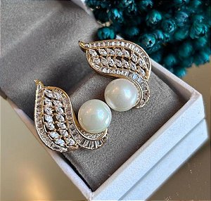 BRINCO DOURADO COM ZIRCONIAS