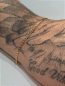 PULSEIRA DOURADA MASCULINA