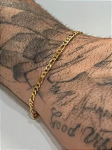 PULSEIRA DOURADA MASCULINA