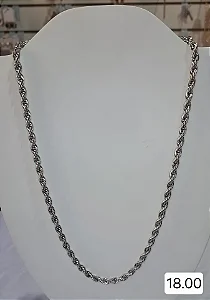 COLAR PRATEADO MASCULINO AÇO INOX